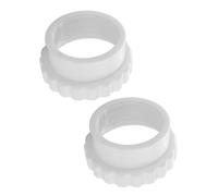 Auratrove 2 Pack Pool Fountain Adapter 2 Inch Adjustable Connector for Above Ground Recessed Pools White PVC Fitting