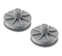 Auratrove 2 Pack Replacement Spool Line for Flymo SmallCut 300 Plus 350/23 for easycut 400/25 450/25 Plus 500/27, 1.65mm x 10m Auto Feed Trimmer Head Cover Art 05307-20