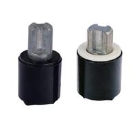 Auratrove 2 Pack Toilet Seat Rotary Damper Hydraulic Soft Close Hinge Black Plastic Slow Down Lid Door Closer Left Right Hand Identified by Shaft Color