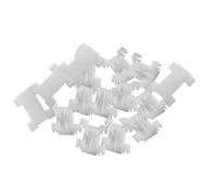 Auratrove 20pcs Nylon Moulding Clip with Rubber Boot for for bmw E36 E38 E39 5113816675, White Light Blue Trim Fastener 26x34mm