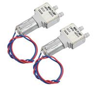 Auratrove 2PCS CJWP08 Mini Diaphragm Pump DC 3V-3.7V Self-Priming Water Vacuum Pump for Aquarium Fountain DIY Grey