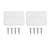 Auratrove 2pcs Replacement Cooler Hinges with 8 Stainless Screws for Igloo and Coleman Coolers, White Plastic Repair Kit
