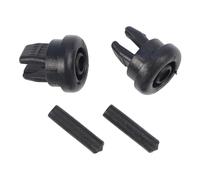 Auratrove 2x Parcel Shelf String Clips, Compatible with for CLIO Mk1 Mk2, for MEGANE Mk1-Mk3, for Laguna Mk1 Mk2, R21 R25, Black Plastic Hanger Fasteners for Rear Cover