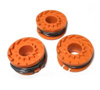 Auratrove 3 x Trimmer Spool and Line for for mac for allister MGTP 18Li, Heavy Duty 1.65mm Diameter with 3.05m Length per Spool, Replacement Parts for Garden Grass Cutting