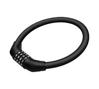 Auratrove 4 Digit Combination Bike Lock, Thickened Steel Cable Security for Mountain Road Electric Scooter Motorcycles, Portable Anti-Theft Padlock with PVC Coating (Black)