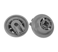 Auratrove 4 Pack Dishwasher Lower Basket Wheels, Grey ABS Rollers 37mm for for Bosch for Siemens Neff, Compatible with Models 611475 00611475