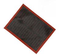 Auratrove 4 Pack Silicone Baking Mats, Non-Stick Perforated Pastry Sheets with Fiberglass Core for Eclairs and Macarons, Reusable Oven Liners 40x30cm