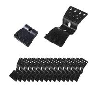 Auratrove 50 Pcs Shade Cloth Clips Heavy Duty Plastic Lock Grip for Sun Shade Net Awning Tarp Greenhouse Outdoor Garden Black