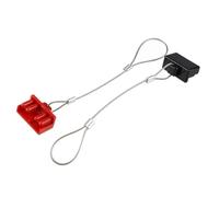 Auratrove 50A Connector Cover, Flame Retardant PVC Dust Cap for 2P 50AMP Power Socket, Red Protective for for caravan and Forklift, 2 Pack