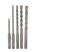 Auratrove 5pcs for sds plus Masonry Drill Bits Set Carbide Tipped Double Auger for Concrete Brick Wall Stone 6-12mm