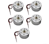 Auratrove 5pcs RF-300CA DC Motor 3V-6V 10300RPM 2mm Shaft
