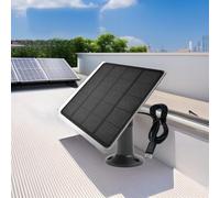 Auratrove 5W Solar Panel for Security Cameras with USB & USB-C, IP67 Waterproof Outdoor for CHARGER Compatible with for RING, for EUFY, for REOLINK, Cable