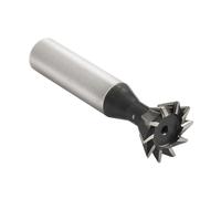 Auratrove 6 Flutes Dovetail Milling Cutter 60 Degree HSS 20mm for Stainless Steel Carbon Steel Cast Iron Metalworking
