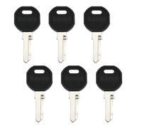 Auratrove 6-Pack Cabinet Key Replacement for EK333, 333, 1108-1-1 and 1108-U35 Lock Cylinders, Compatible with APC and Hoffman Network Cabinets, Metal Construction with Black-Silver Finish