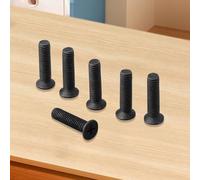 Auratrove 6 Pcs M5/M6 x 25mm Left Hand Thread Fixing Screws for 1/2'' and 3/8'' UNF Drill Chuck Shank Adapter,