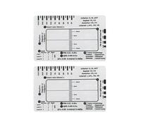 Auratrove 7 Step ECG Ruler, Transparent Interpretation Measurement Tool for Heartbeat Rhythm PR QRS ST Analysis, Card Scale with Storage Options