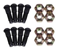 Auratrove 8X Wheel Lug Nut and Stud Set 6564669 6709170 for Bobcat Skid Steer 533 643 743 753 763 773 853 S175 S220 S300