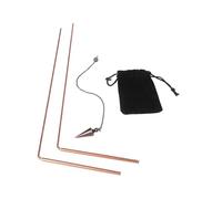 Auratrove 99.9% Copper Dowsing Rods with Pendulum Kit, Telescopic Divination Tools for Water Finding and Energy Therapy