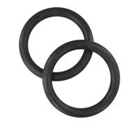 Auratrove Adjustable 28mm ABS Gymnastic Rings for Strength Training and Bodyweight Exercises, Non-Slip Fitness Equipment for Home Gym Workouts, Black