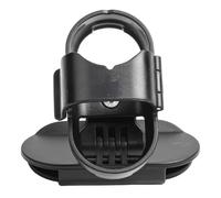 Auratrove Adjustable Cap Clip for Insta360 GO 3S and GO 3, 360° Rotating Hat Mount with Anti-Shake Design, Quick-Release POV Bracket for Hands-Free First-Person Shooting, ABS Black