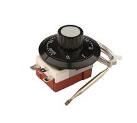 Auratrove Adjustable Temperature Controller Switch,3-Pin Capillary Thermostat 50-320°C for Boilers,Ovens with Overheat Protection and Metal Probe