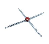 Auratrove Aluminium Alloy Capacitor Cap for PAC12 JPC12 Antenna, Extends Range to 300mm, Reduces Noise, Silver Telescopic Top Load with Wrench