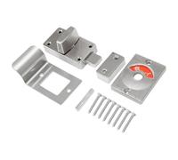 Auratrove Aluminum Alloy Partition Door Lock, Red Green Occupied Indicator for Bathroom Cubicle, Easy Install for Office Public Toilet