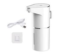Auratrove Automatic Soap Dispenser, Touchless Foam with Adjustable Volume 0.6-1.5G & 350ml Capacity, USB Rechargeable for Kitchen Bathroom Office School