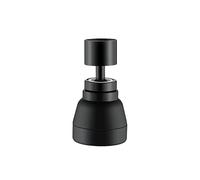 Auratrove Black Brass 360 Degree Swivel Kitchen Faucet Spray Head with 3 Modes, Copper Sink Aerator Extender for Internal and External Thread Taps