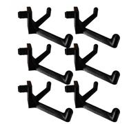 Auratrove Black Plastic Shed Hooks for Suncast and for craftsman Sheds, Easy Install Storage Organizer for Tools, 2 or 6 Pack