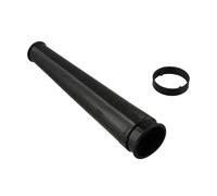 Auratrove Black Short Suction Nozzle for DUB182 DUB183 Blower Vacuum, Rubber Dust Port Adapter Part 123245-4, Fit for Indoor Outdoor Cleaning