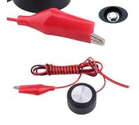 Auratrove CNC Z-Axis Touch Plate Setting Probe for Router Mill Engraving Machine, 35mm Aligner with 1.2m Dual Wire for Wood Metal Acrylic