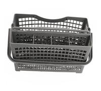 Auratrove Cutlery Basket, 2-in-1 Dishwasher Utensil Holder Compatible with Bosch, Siemens, Electrolux, Bauknecht, Gray Plastic Replacement Part