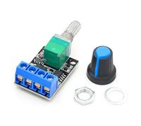 Auratrove DC Motor Speed Controller, 5-16V 10A for pwm Regulator with LED Dimming, Stepless Potentiometer Control for DIY Projects
