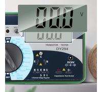 Auratrove Digital Transistor Tester, Semiconductor DC Parameter Analyzer for Diode FET SCR, Measures Capacitor Voltage with Data Hold for Lab Repair