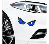 Auratrove Evil Eye Car Stickers, Waterproof PVC Decals for Side Mirror Window, Red for demon Pattern Vehicle Decoration