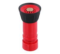 Auratrove Fire Hose Nozzle, Inch NST/NH High Pressure Thermoplastic Sprinkler for Industrial Firefighting and Irrigation, Red Heavy Duty Spray Tip