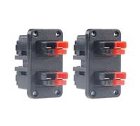 Auratrove Fixed Mounting Bracket Panel, 30A 600V 4-Position for anderson Style Connector for EV Solar Forklift, for outdoor power Distribution System