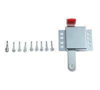 Auratrove Heavy Duty Garage Door Lock, Galvanized Steel Security Latch for Left or Right Track Installation, Includes 8 Self-Tapping Screws