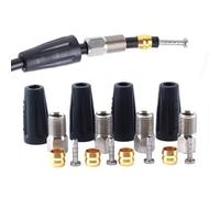 Auratrove Hydraulic Disc Brake Hose Olive Connector Insert Kit, BH90 Steel Fitting for Alfine/LX/SLX/XT/XTR M596 M615 M665 M675 M785 M985, Black Silver