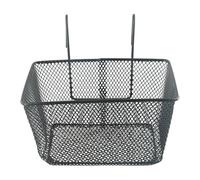 Auratrove Metal Mesh Bike Basket for Front Handlebar, Easy Attach Shopping Storage for Electric Bikes, Folding Bikes and Bicycles, 25x17x15cm