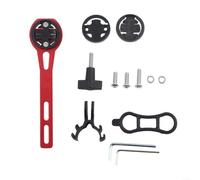 Auratrove Out Front Cycling Mount for Action Camera & Light(E) | Black alloy construction, integrated light holder, supports Varia UT800, 31.8mm handlebar fit