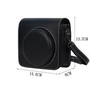 Auratrove PU Leather Camera Bag for Instax SQ1 SQ40 Crossbody(Black) | Fits for instax SQ1 SQ40 perfectly, precise cutouts for lens, secure magnetic closure, scratch-resistant interior