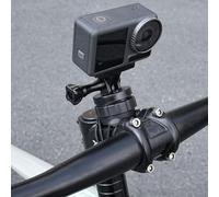 Auratrove Quarter-Turn Nylon Bike Computer Mount with Quick Release and Rubber Gaskets for Garmin, Shock Absorbing Black Holder