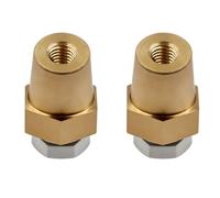 Auratrove Quick Release Battery Terminal Connectors, Brass 12V 24V Clamp for Car Boat Vehicle, Yellow Pair
