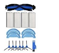 Auratrove Replacement Main Roller Brush, Side Brushes and Mop Cloth Kit for for Conga 1099 Connected and 1990 Connected Robot Vacuum Cleaners, Cleaning Accessories Set with Filters Included