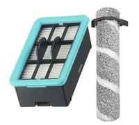 Auratrove Replacement Roller Brush and Filter Kit Compatible with for bissell 4157 4111A 4109 4088 Floor Scrubber, Washable Reusable Accessories