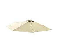 Auratrove Semi-Circle Parasol Replacement Canopy 3x1.5m Polyester Patio Umbrella Cloth Cover for Garden Balcony Sun Shade Yellow Green Blue Red