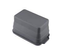 Auratrove Silicone Loaf Pan with Lid, Non-Stick Foldable Bread Tray for Baking Meatloaf Cake Quiche, Easy Release Grey 22.5x12.5x12.5cm