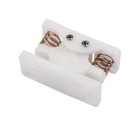 Auratrove Spring Loaded Double Roller Catch, Secure Door Lock Stop Clamp for RV for caravan Boat Motorhome, White Plastic Latch with Strong Grip
